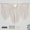 Large Handmade Boho Macramé Wall Hanging – 43" x 32" Woven Tapestry with Wooden Beads & Rod, Includes 3-Color Beads, Clips & Green Cotton Rope, Perfect Wall Art Decor for Living Room, Bedroom, or Wedding